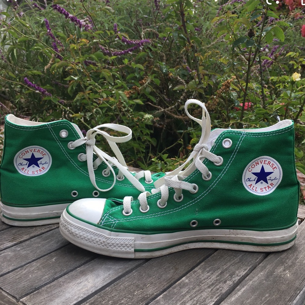 Green Unisex Converse Chuck Taylor high tops